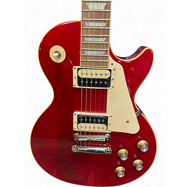 Used Gibson Les Paul Classic TRANS RED Solid Body Electric Guitar