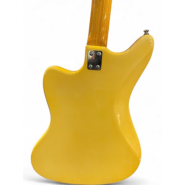 Vintage 1970s Framus Jr De Luxe Yellow Solid Body Electric Guitar