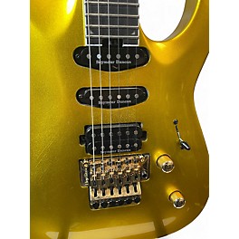 Used Jackson PRO PLUS SOLOIST GOLD SPARKLE Solid Body Electric Guitar