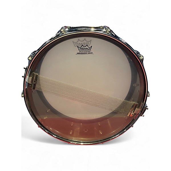 Used Pearl 14X5 Chad Smith Snare Black Chrome Drum