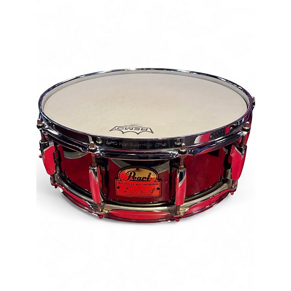 Used Pearl 14X5 Chad Smith Snare Black Chrome Drum