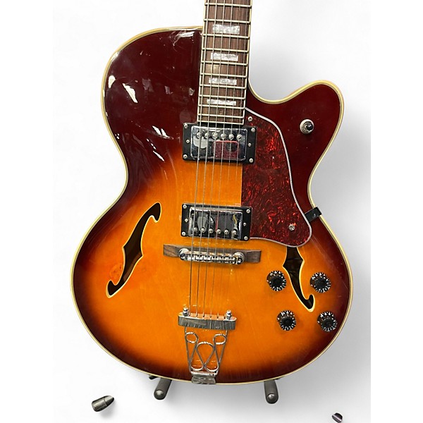 Used Teton F SERIES HOLLOWBODY SUNBURST Hollow Body Electric Guitar