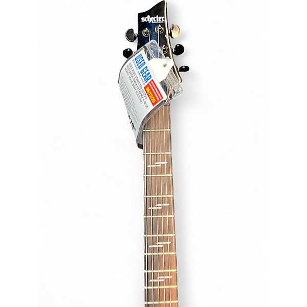 Used 2023 Schecter Guitar Research Omen Extreme 6 Blue Burst Solid Body Electric Guitar