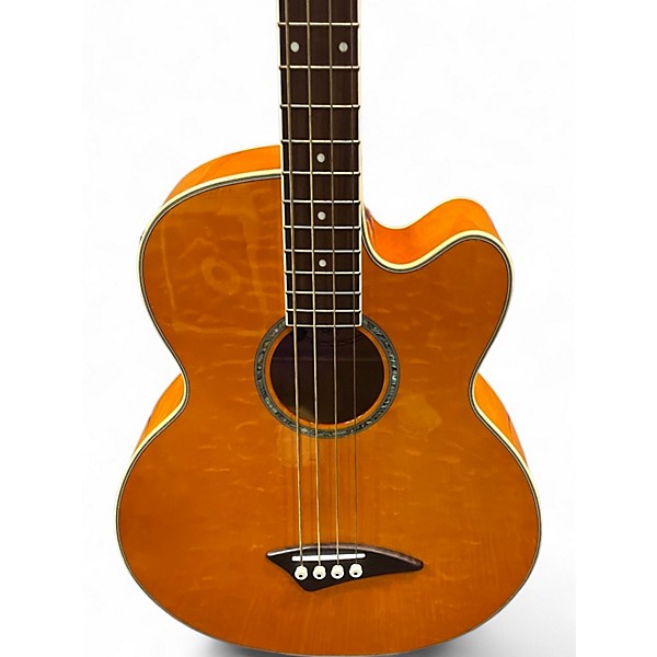 Used Dean PBQM QUILTED NATURAL Acoustic Bass Guitar