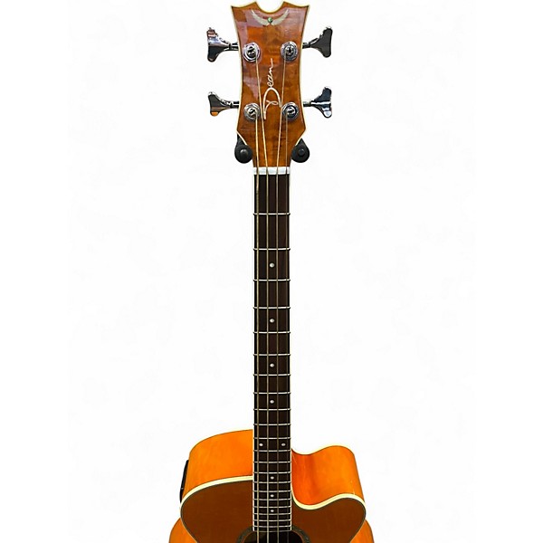 Used Dean PBQM QUILTED NATURAL Acoustic Bass Guitar