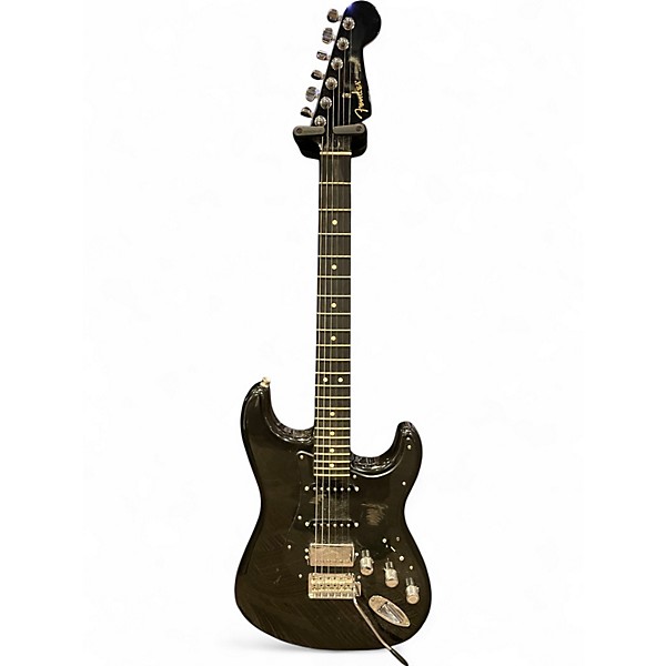Used Fender Special Edition Ebony HSS Stratocaster Black Solid Body Electric Guitar