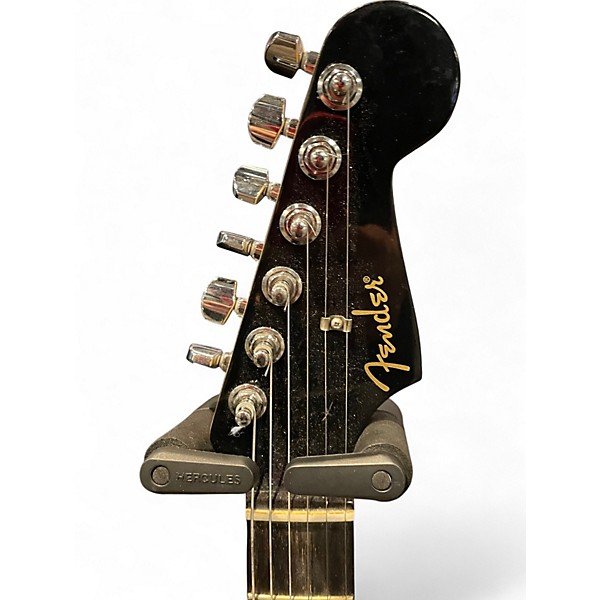 Used Fender Special Edition Ebony HSS Stratocaster Black Solid Body Electric Guitar