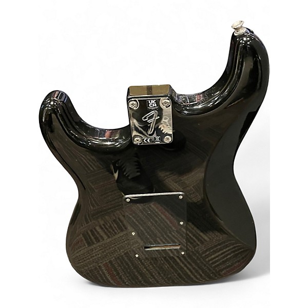 Used Fender Special Edition Ebony HSS Stratocaster Black Solid Body Electric Guitar