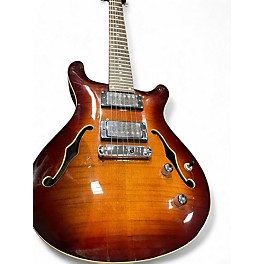 Used Harley Benton CST 24 DELUXE Brown Sunburst Hollow Body Electric Guitar