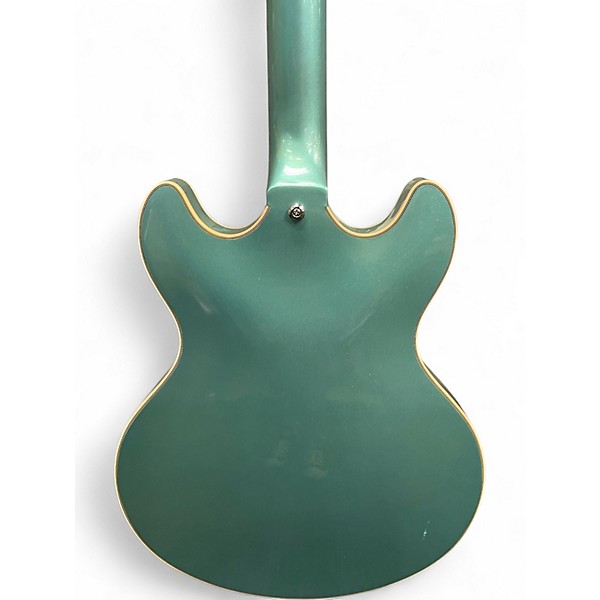 Used D'Angelico Premier Series DC Blue Burst Hollow Body Electric Guitar