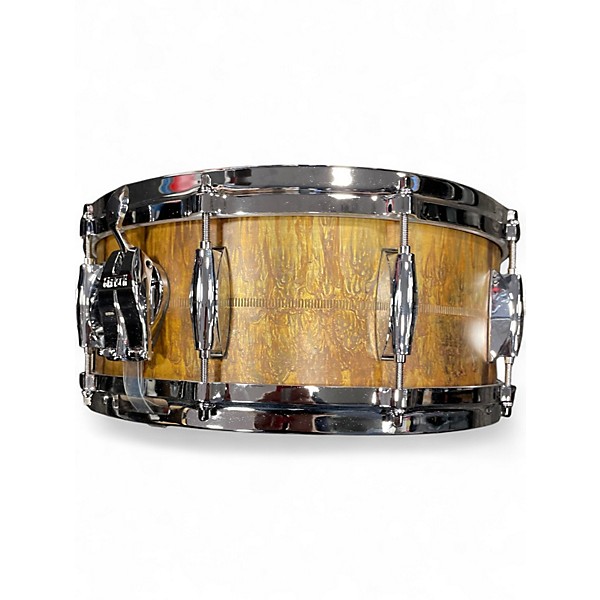 Used Gretsch Drums 5X14 KEITH CARLOCK RAW BRASS Drum
