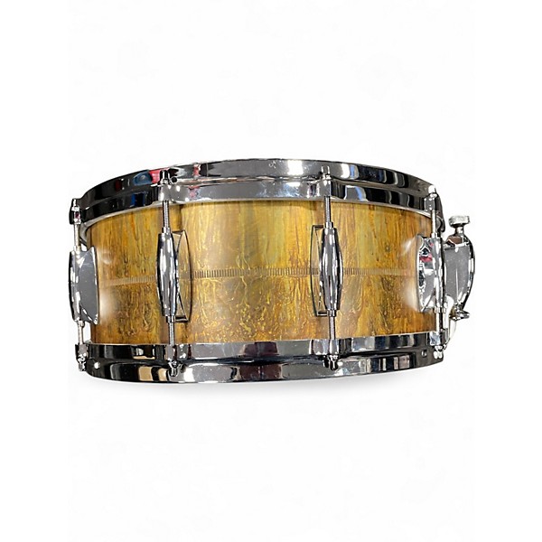 Used Gretsch Drums 5X14 KEITH CARLOCK RAW BRASS Drum
