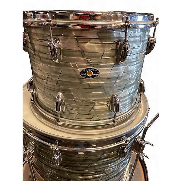 Used Slingerland 3 Piece SHELL PACK SKY BLUE PEARL Drum Kit