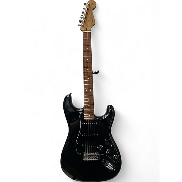Used Fender Limited Edition Player Strat, Pau Ferro Fingerboard Black Solid Body Electric Guitar