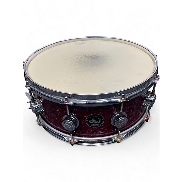 Used Dw 5.5X14 SNARE PURPLE Drum