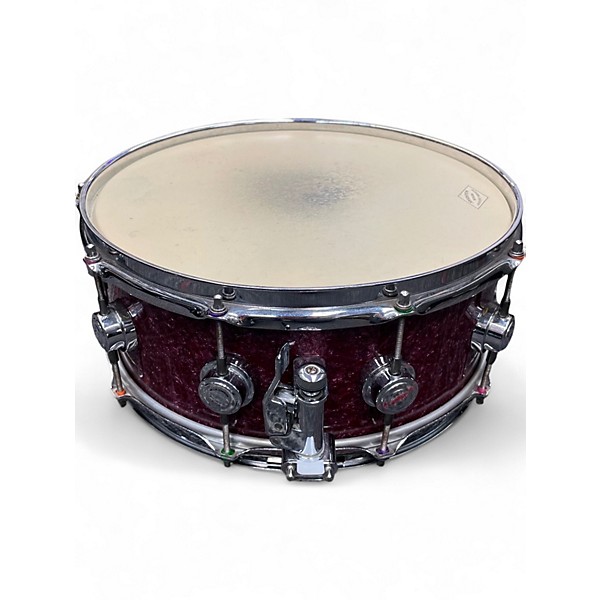 Used Dw 5.5X14 SNARE PURPLE Drum