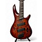 Used Ibanez SRMS805 Red Orange Electric Bass Guitar thumbnail
