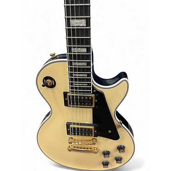 Used Epiphone Les Paul Custom Antique Ivory Solid Body Electric Guitar