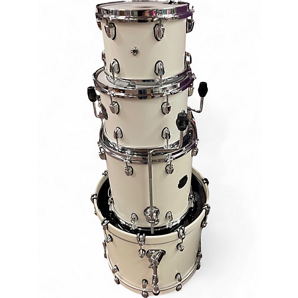 Used Mapex 4 Piece Saturn Fusion Satin White Drum Kit