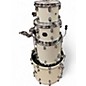 Used Mapex 4 Piece Saturn Fusion Satin White Drum Kit