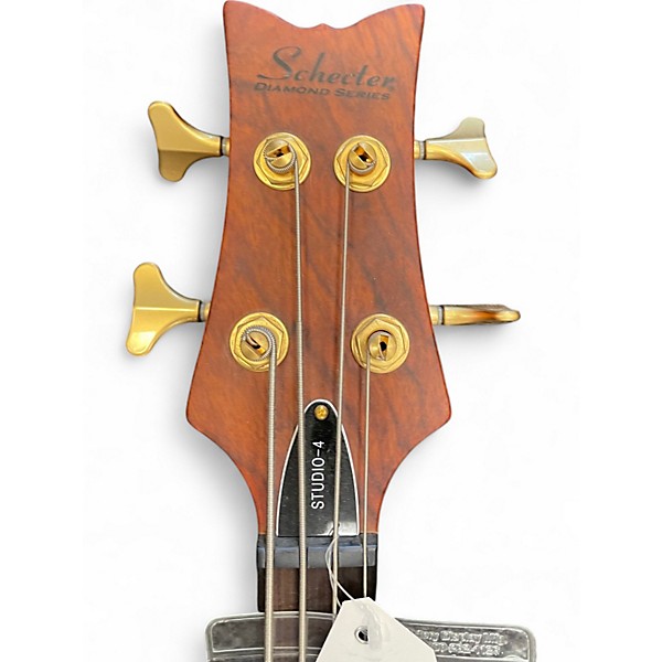 Used Schecter Guitar Research Studio-4 Natural Electric Bass Guitar