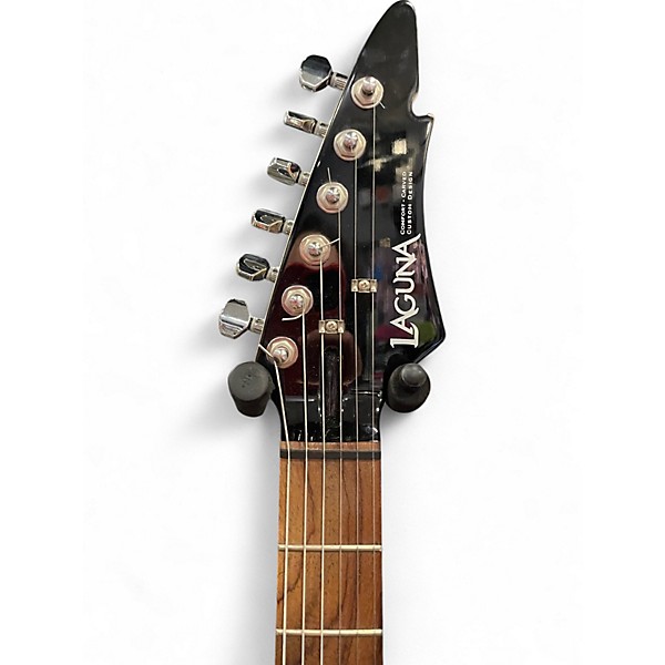 Used Laguna LE300 Black Solid Body Electric Guitar