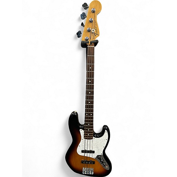 Used 2017 Fender Standard Jazz Bass Brown Sunburst Electric Bass Guitar