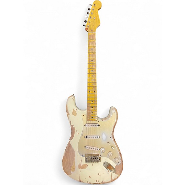 Used Nash Guitars S57 RELIC Olympic White Solid Body Electric Guitar