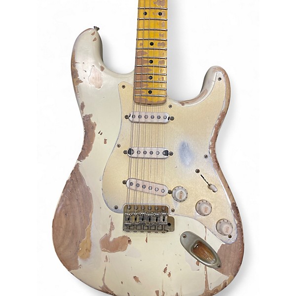 Used Nash Guitars S57 RELIC Olympic White Solid Body Electric Guitar