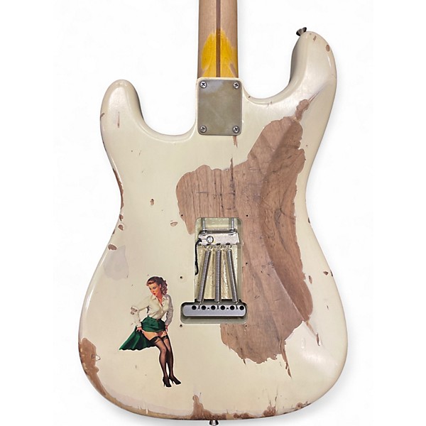 Used Nash Guitars S57 RELIC Olympic White Solid Body Electric Guitar