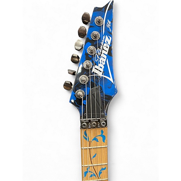 Used Ibanez JEM77P Steve Vai Signature FLORAL PATTERN Solid Body Electric Guitar