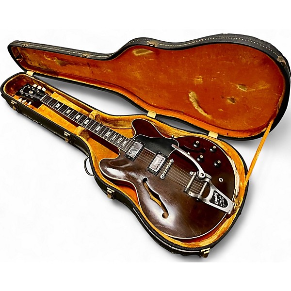 Vintage 1960s Gibson ES335 Walnut Hollow Body Electric Guitar