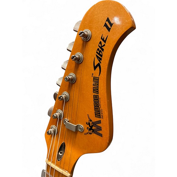 Vintage 1970s Ernie Ball Music Man SABRE II Silver Solid Body Electric Guitar