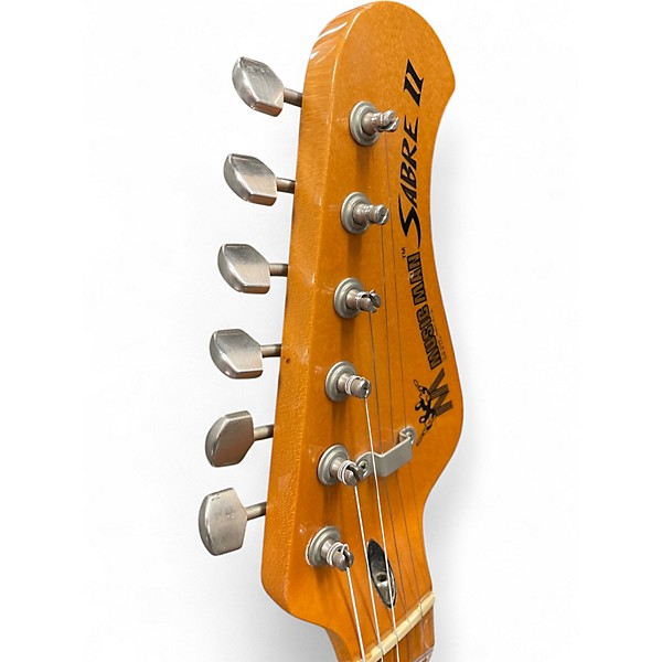 Vintage 1970s Ernie Ball Music Man SABRE II Silver Solid Body Electric Guitar