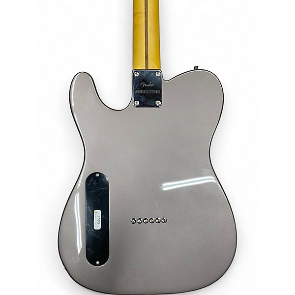 Used Fender Aerodyne Telecaster Silver Solid Body Electric Guitar