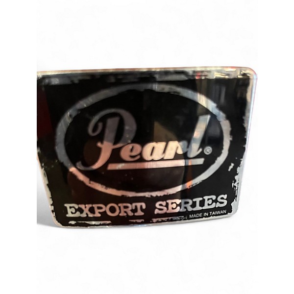 Used Pearl 5 Piece Export ORANGE Drum Kit