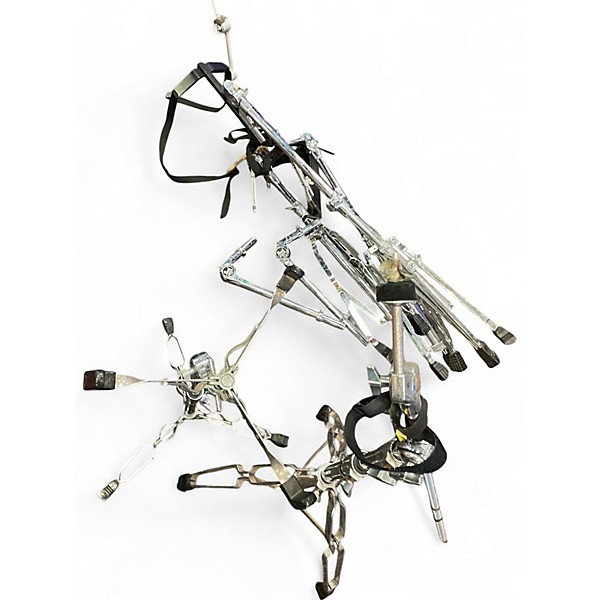 Used Pearl 5 Piece Export ORANGE Drum Kit