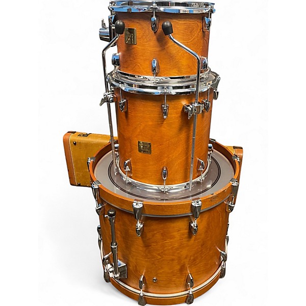 Used Yamaha 3 Piece Custom Absolute Birch Vintage Natural Drum Kit