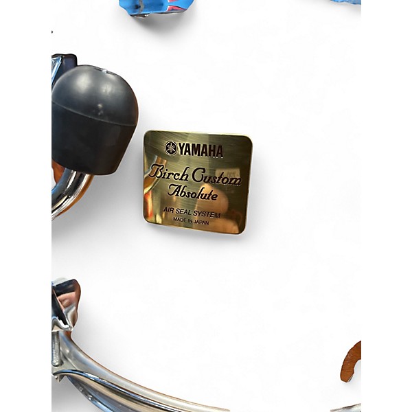 Used Yamaha 3 Piece Custom Absolute Birch Vintage Natural Drum Kit