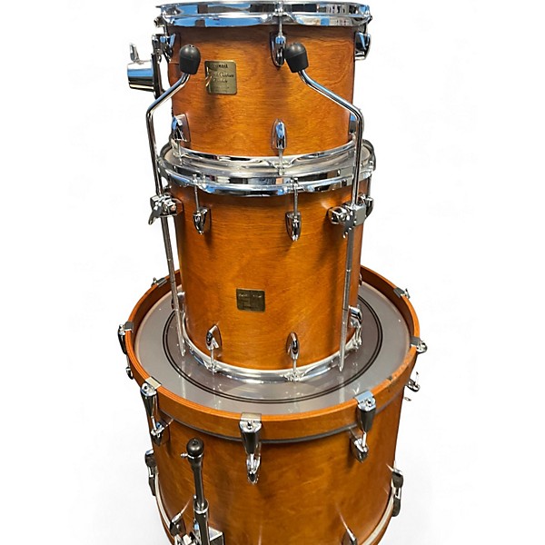 Used Yamaha 3 Piece Custom Absolute Birch Vintage Natural Drum Kit