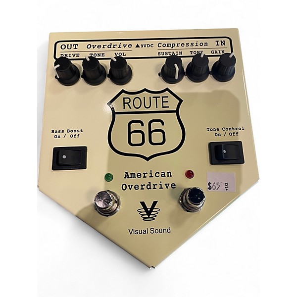 Used Visual Sound V2RT66 V2 Route 66 Overdrive Compressor Effect Processor