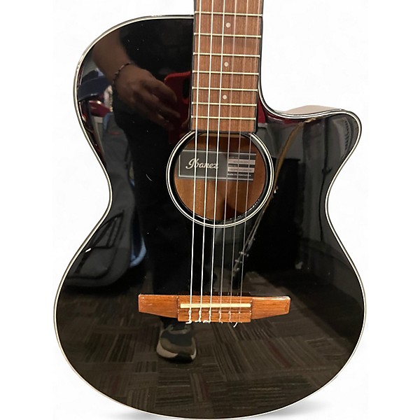 Used Ibanez AEG50N Black Classical Acoustic Electric Guitar