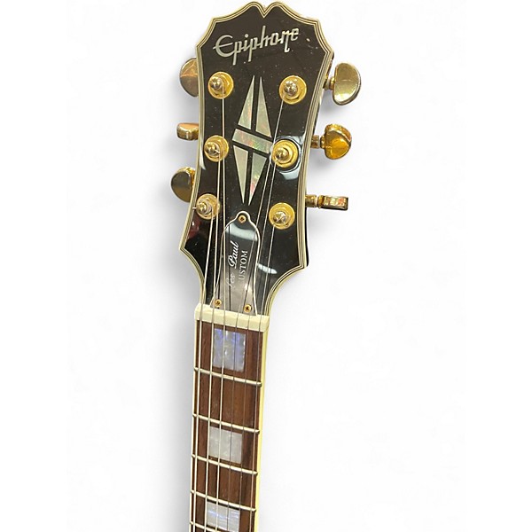 Used Epiphone Les Paul Custom Ebony Solid Body Electric Guitar