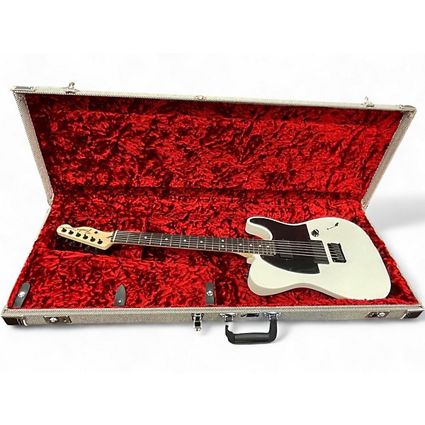 Used 2024 Fender Jim Root Signature Telecaster Satin White Solid Body Electric Guitar