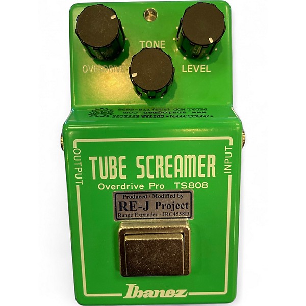 Used Ibanez Analogman Silver Mod TS808 Effect Pedal