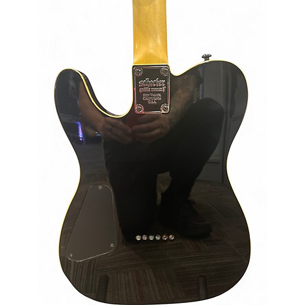 Used Schecter Guitar Research PETE TOWNSEND TELECASTER Black Solid Body Electric Guitar