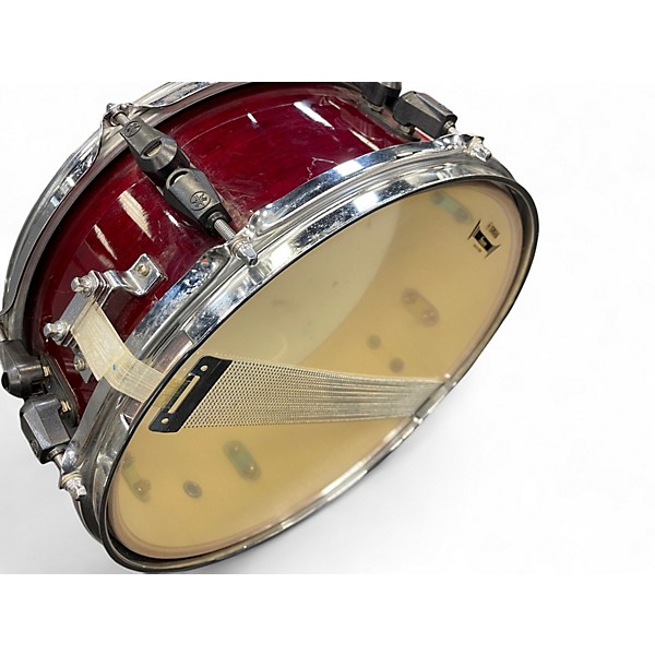 Used Yamaha 5.5X14.5 Stage Custom Snare Satin Red Drum