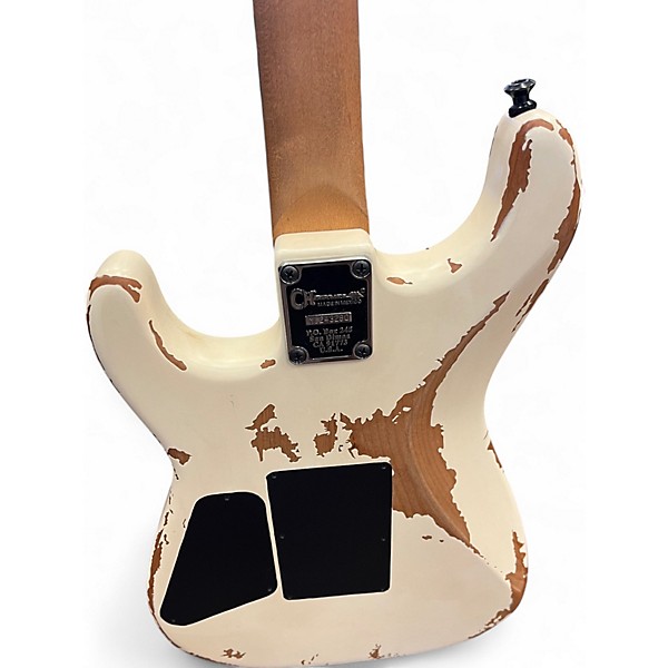 Used Charvel Pro Mod relic series SD1 HH FR PF Weathered white Solid Body Electric Guitar