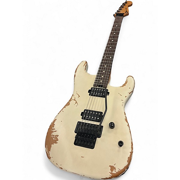 Used Charvel Pro Mod relic series SD1 HH FR PF Weathered white Solid Body Electric Guitar