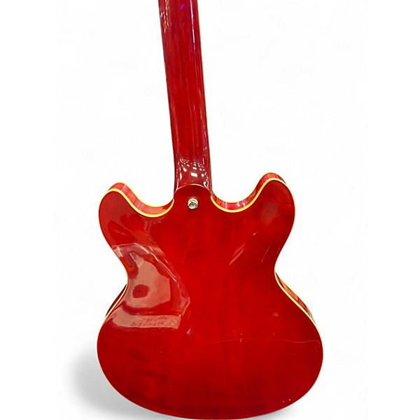 Used Hamer ECHOTONE Red Hollow Body Electric Guitar